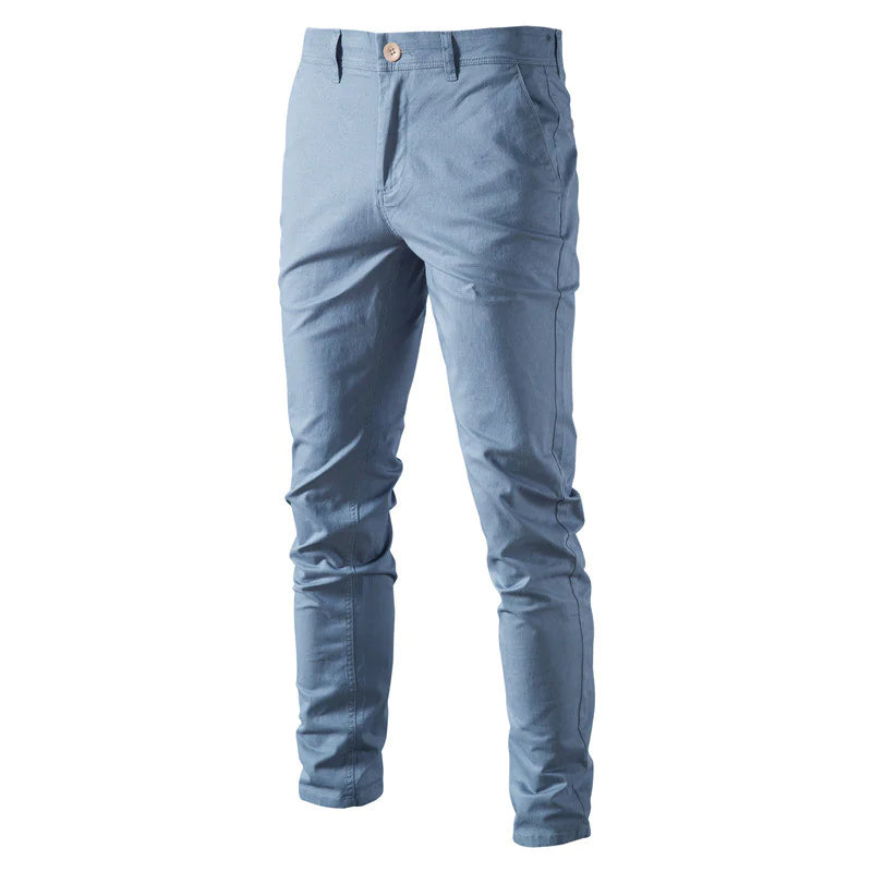 Men's Slim Fit Cotton Trousers