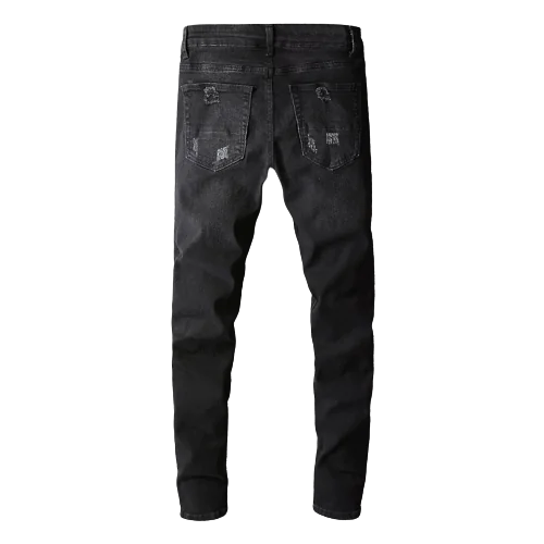 AEK Apparel Urban Rebel Black Bandana Jeans