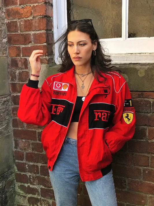 Ladies Red Rari Jacket